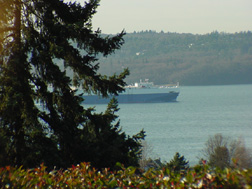 Below deck container ship.